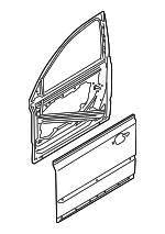 31335444 - Body: Door Shell for Volvo: S40, V50 Image
