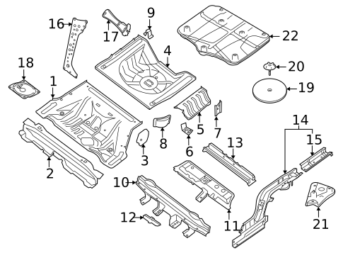 Brackets, Flanges & Hangers for 2020 Nissan Maxima #0