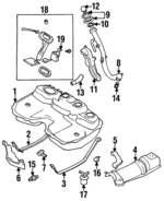 42120AA130 - Fuel System: Fuel Tank for Subaru: Legacy Image