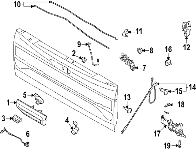 RL3Z28431A78B - Body: Link Rod for Ford Image