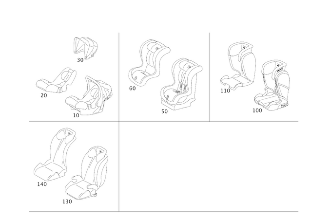 9701602 - Child Seats: Sun Shade Soft Top, Seat for Mercedes-Benz Image