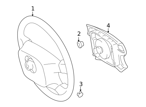 Steering Wheel & Trim for 2003 Toyota Avalon #0