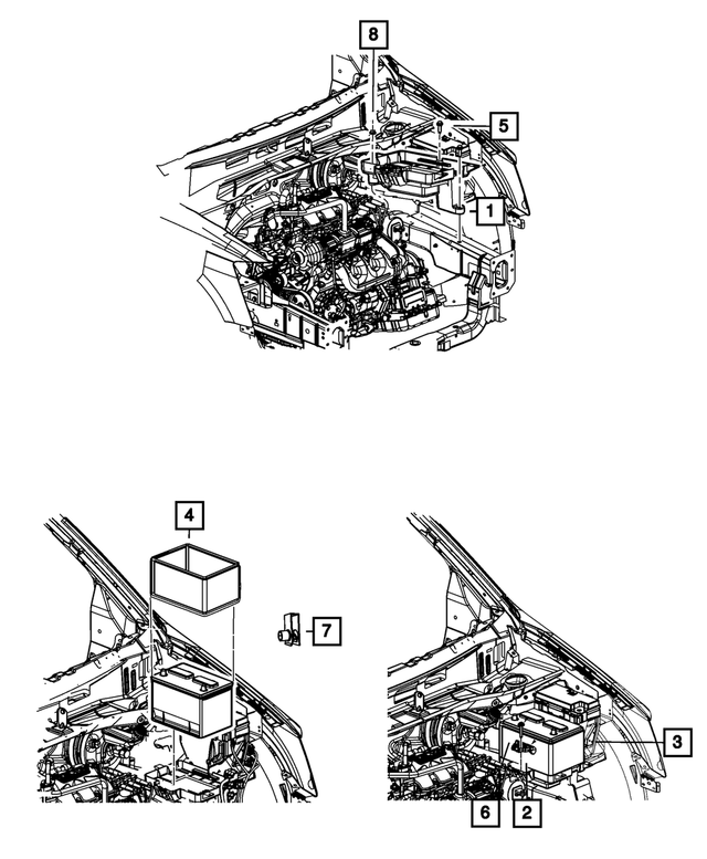 BBH7F001AA - Electrical: Storage Battery, Us for Mopar Image image