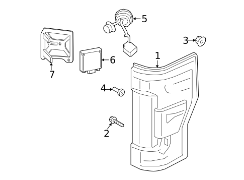 Tail Lamps for 2022 Ford F-450 Super Duty #3