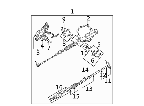 Rear Steering Components for 2004 GMC Sierra 2500 #0