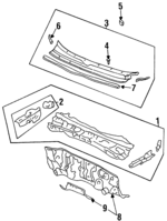 61100SV4V40ZZ - : Cowl Panel for Honda: Accord Image