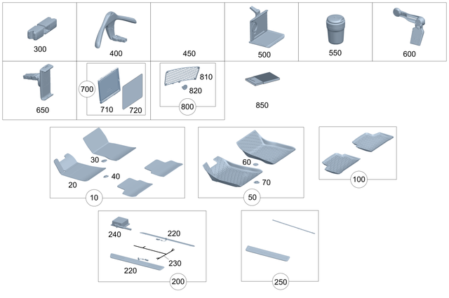 9983877 - Interior Equipment: Snap Fastener for Mercedes-Benz Image