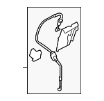 72641SHJA00 - Body: Cable &amp; Guide for Honda: Odyssey Image