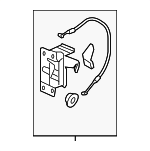 72615SHJA02 - Body: Latch Assembly for Honda: Odyssey Image