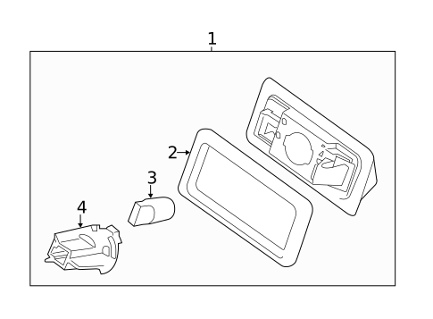 License Lamps for 2015 Nissan Pathfinder #0