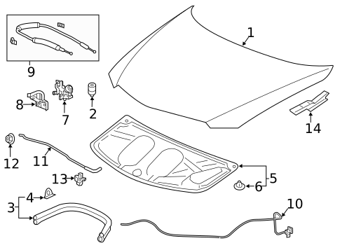 Hood & Components for 2022 Acura ILX #0