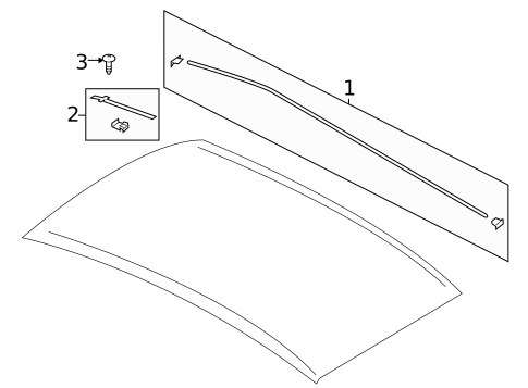 Exterior Trim - Roof for 2016 Ford Escape #0