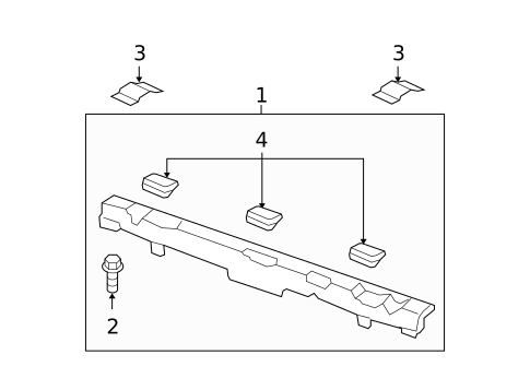 Interior Trim - Rear Body for 2008 Honda Ridgeline #1