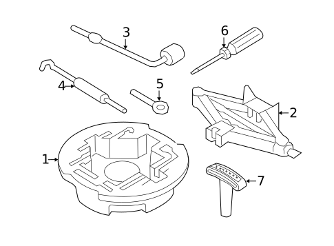 Jack & Components for 2015 Hyundai Equus #0