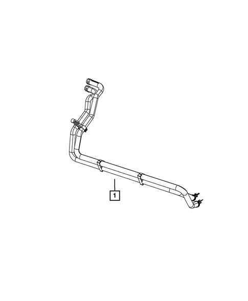 Air Conditioner and Heater Plumbing for 2018 Ram 3500 #2
