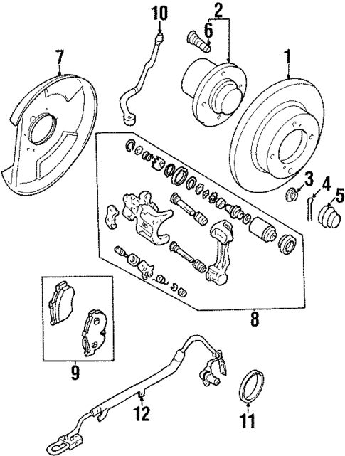 Rear Brakes for 2001 INFINITI G20 #0