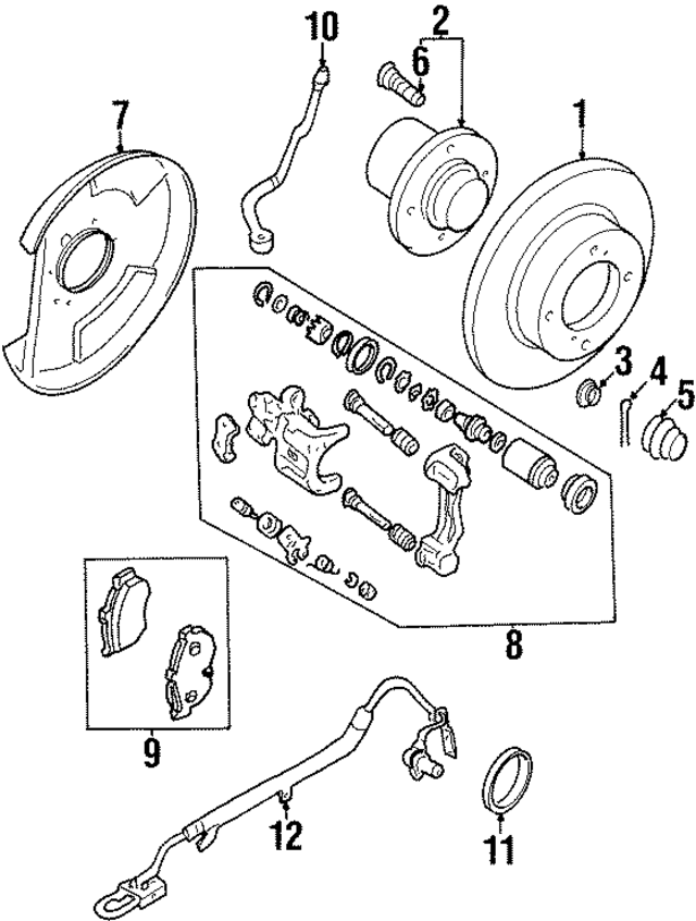 D32069E60CNW - Brakes: Value Advantageâ„¢ ROTOR-DISC BRAKE,REAR for INFINITI: G20 Image