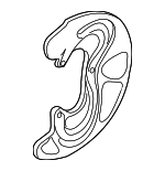 8J0615312E - : 2012-2013 Audi - Splash Shield for Audi: TT RS Quattro Image