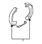 583052MA00 - Brakes: Park Brake Shoes for Hyundai: Genesis Coupe Image