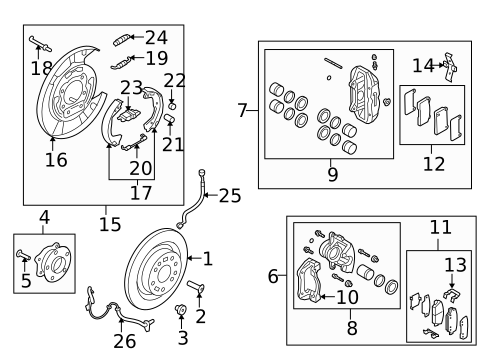 Rear Brakes for 2010 Hyundai Genesis Coupe #0