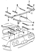 10137243 - Body: Rear Rail for GM Image