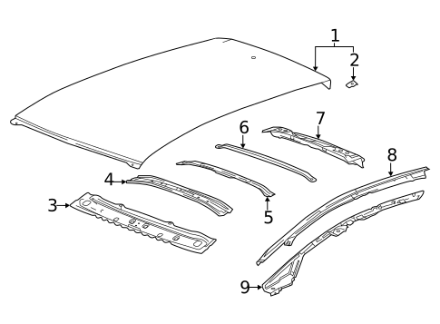 Roof & Components for 2022 Chevrolet Bolt EUV #1