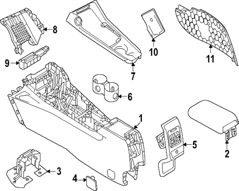 Center Console for 2025 Dodge Hornet #0