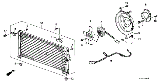 A/C Condenser for 1988 Honda Accord #0