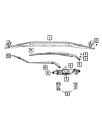 68071534AA - : Wiper Module Mounting Bracket, Right for Fiat: 500 Image