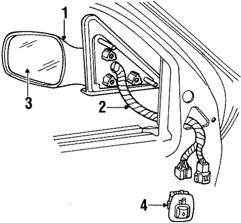 Outside Mirrors for 2000 Lincoln Continental #0