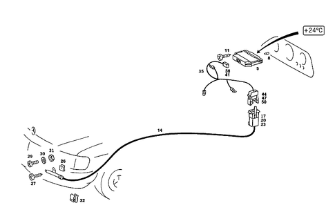 Outside Temperature Indicator for 1985 Mercedes-Benz 380SE #0