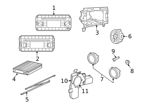 Navigation System Components for 2009 Dodge Durango #3