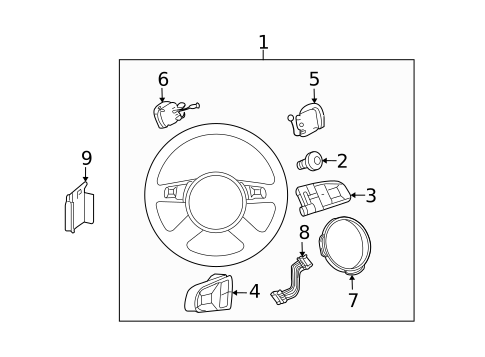 Steering Wheel & Trim for 2006 Audi A6 Quattro #1