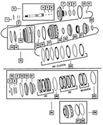 4799088 - 545RFE; 5-Speed; Automatic Transmission: Transmission Snap Ring for Mopar Image