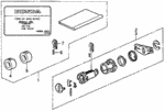6721SH3415 - Electrical/Exhaust/Heater/Fuel: TUMBLER KIT, KEY CYLINDER for Acura Image