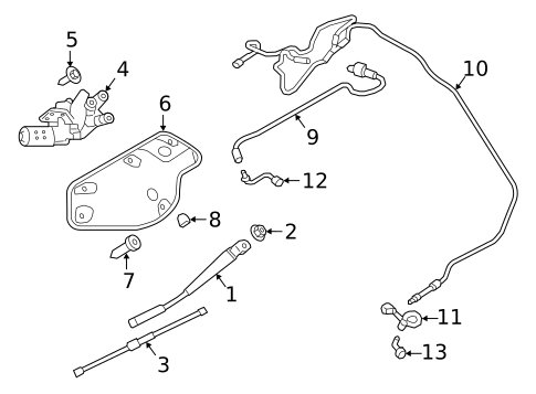 Wiper Components for 2023 Land Rover Discovery #0
