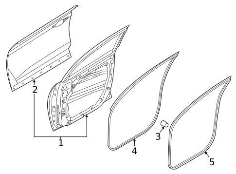Door & Components for 2022 Hyundai Tucson #0