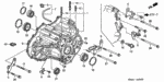 21210PAXT02 - Transmission - Automatic: CASE, TRANSMISSION for Honda Image