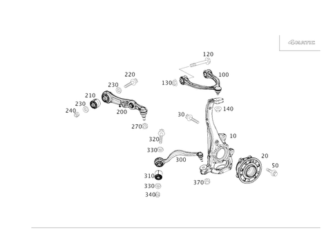 4MATIC&reg; Steering Knuckle and Transverse Control Arm for 2015 Mercedes-Benz C400 #0