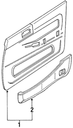 676102A85002 - Body: Door Trim Panel for Toyota: Cressida Image