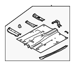 DV6Z1711135D - Body: Front Floor Pan for Ford: Transit Connect Image