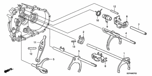 MT Shift Fork for 2008 Acura TL #0
