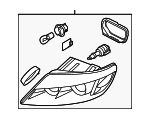 4L0941030H - Electrical: Headlamp Assembly for Audi: Q7 Image
