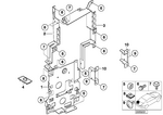 61138099170 - Audio, Navigation, Electronic Systems: Bracket, Plug Connection Hellgrau for BMW Image