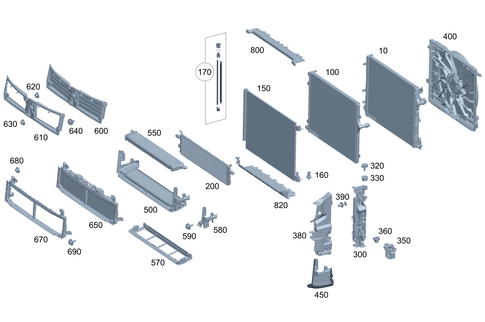 Cooler, Mount and Cover for 2026 Mercedes-Benz SL55 AMG #0