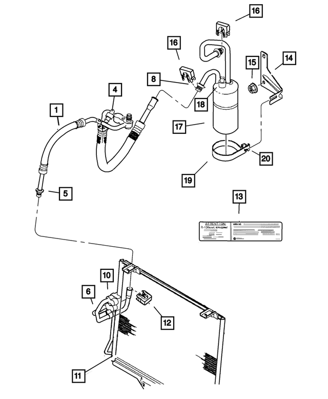 5015872AA - Air Conditioning &amp; Heater: A/c Low Pressure Cut Off Switch for Mopar Image