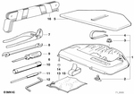 71111179498 - Equipment Parts: Tool Box for BMW: 525i, 530i, 535i, 540i Image image