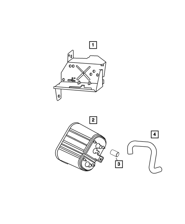 52059627AB - Emission Systems: Vapor Canister Bracket for Mopar Image