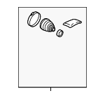 44270E130 - : Outer Cv Joint Boot for Lexus: RX350, RX350h, RX450h+, RX500h, TX350, TX500h Image