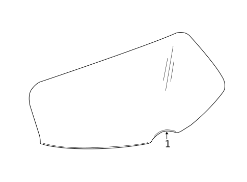 Glass - Lift Gate for 2016 Buick Envision #0